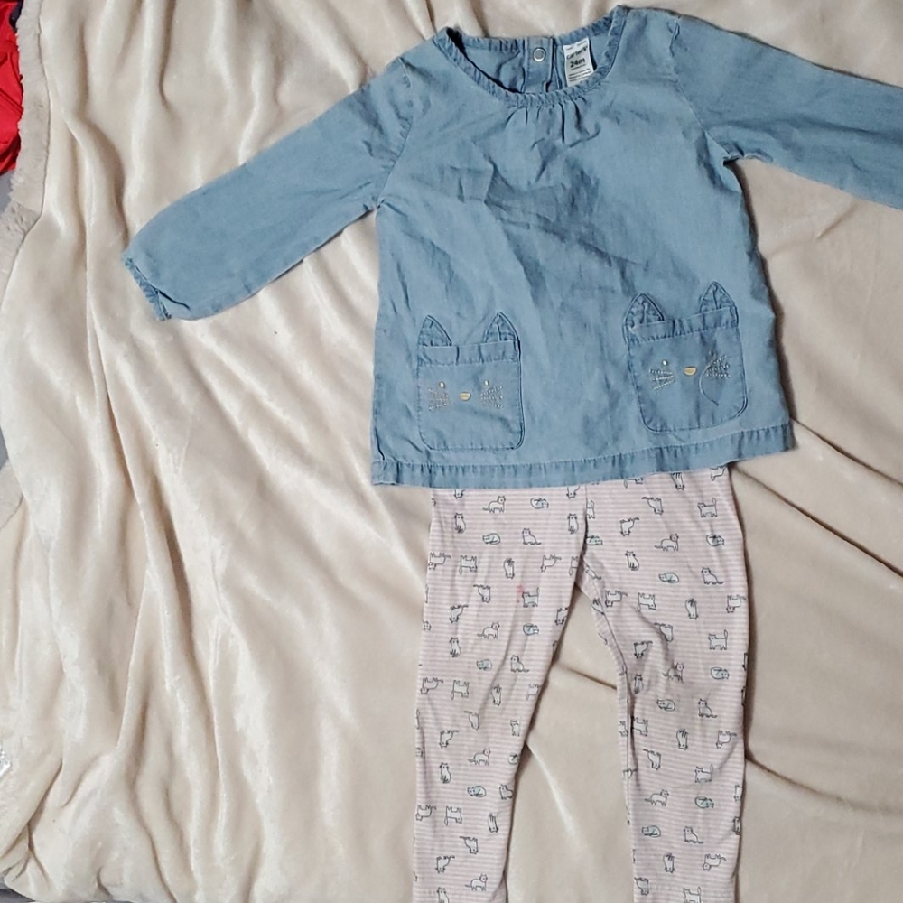 Cute cat outfit, 24 months.